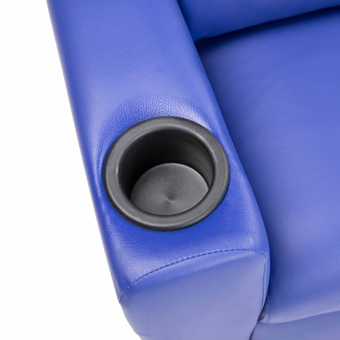 Winston Porter Kazlynn Kids Push Back Recliner Chair with Footrest and